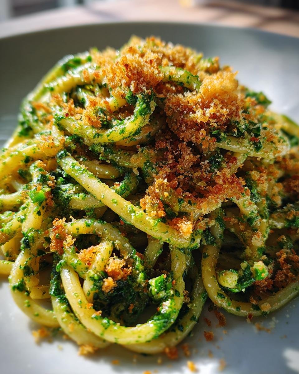 Panko Pesto Pasta - detail 1