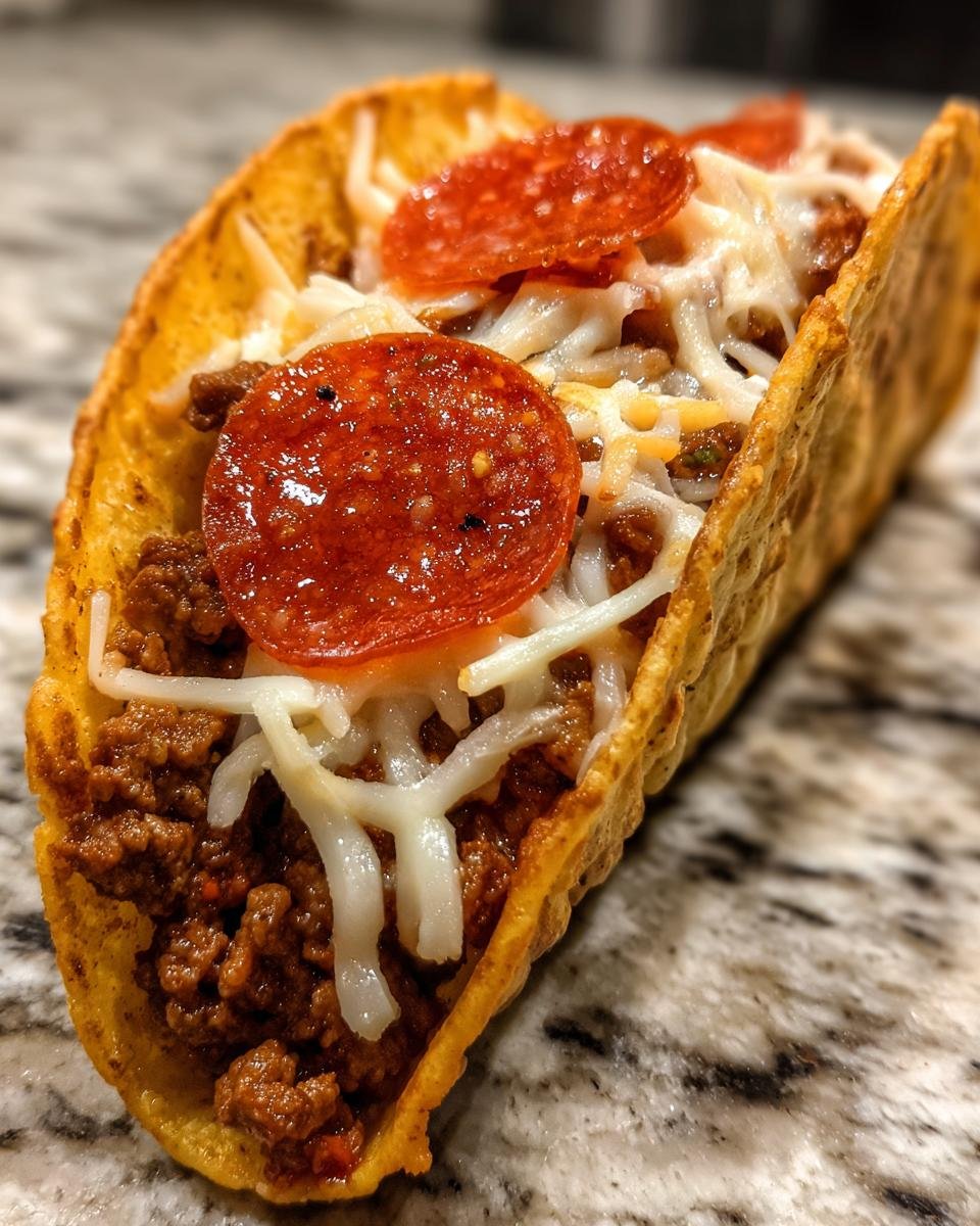 Pepperoni Pizza Tacos - detail 4