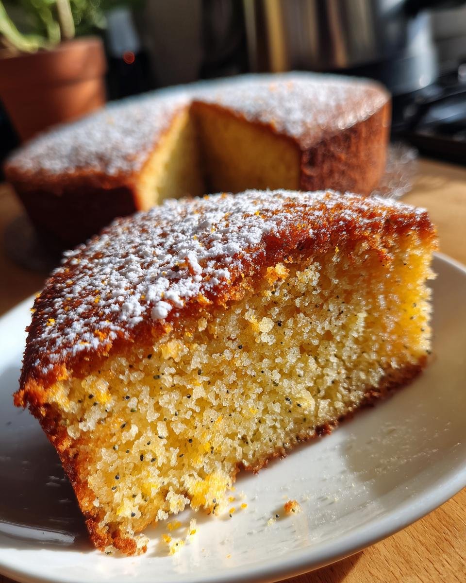 Persian Orange Cake with Cardamom and Poppy Seeds - detail 2