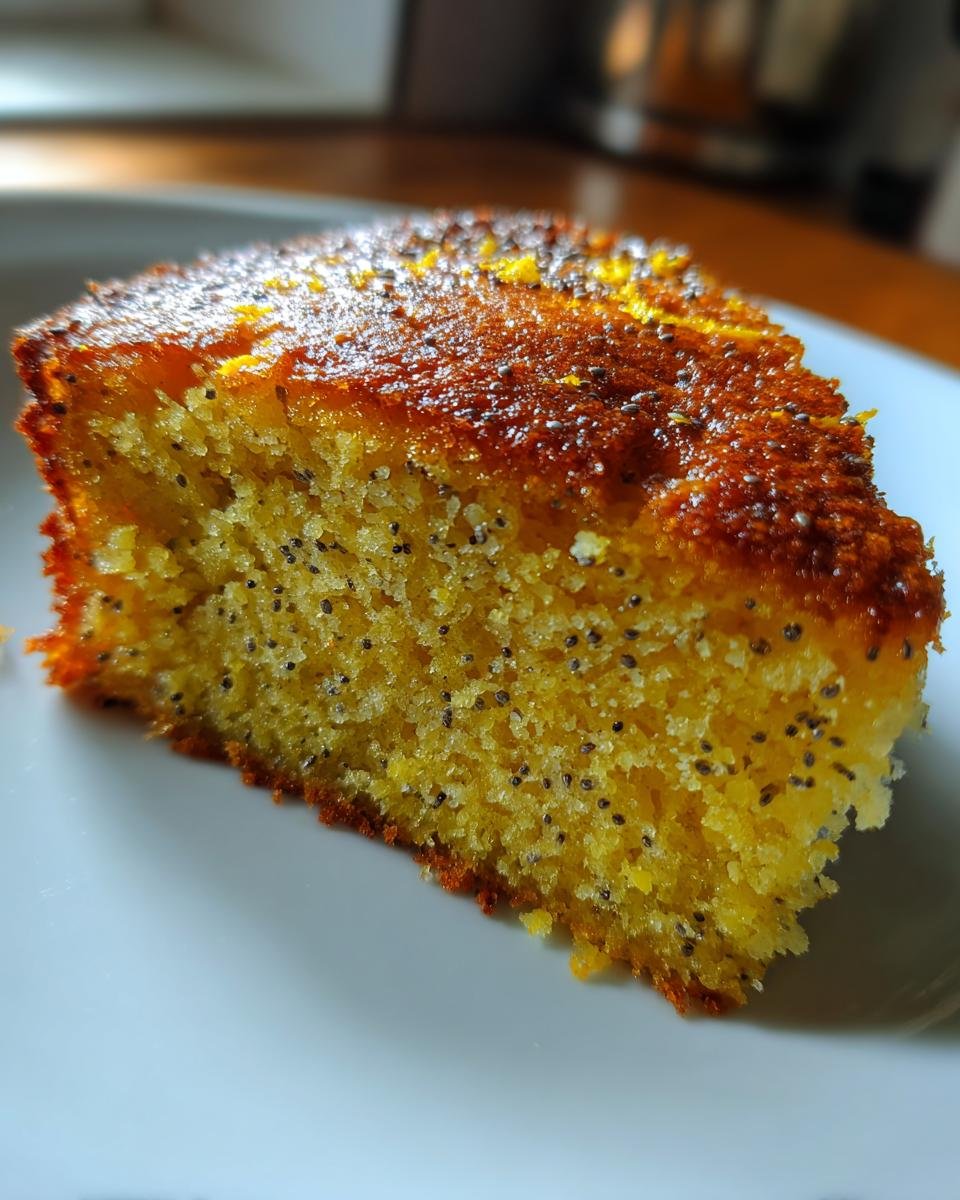 Persian Orange Cake with Cardamom and Poppy Seeds - detail 4