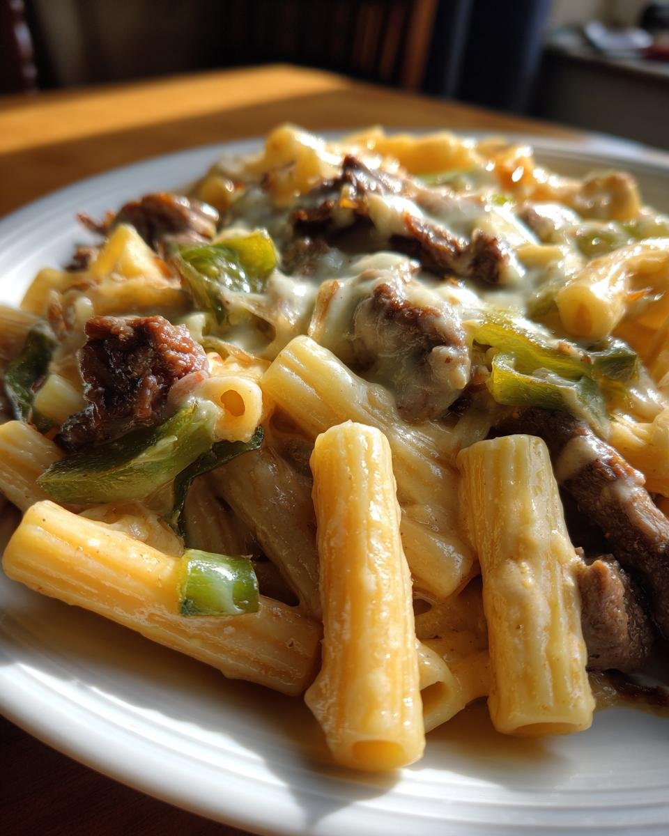Philly Cheesesteak Pasta - detail 2