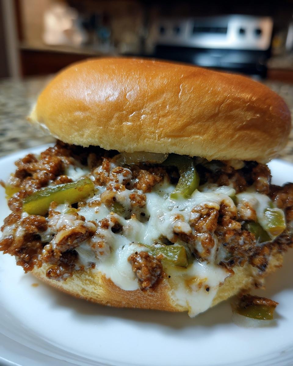 Philly Cheesesteak Sloppy Joes - detail 1