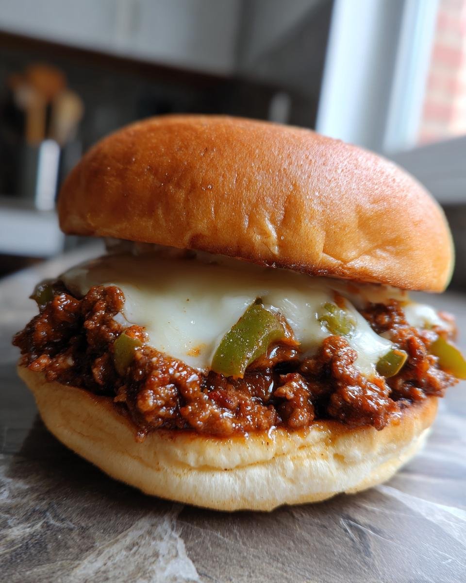 Philly Cheesesteak Sloppy Joes - detail 2