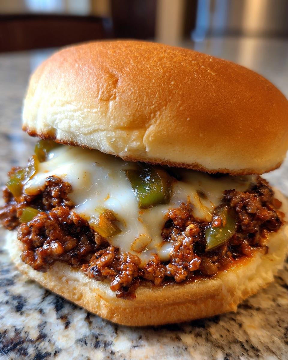 Philly Cheesesteak Sloppy Joes - detail 3