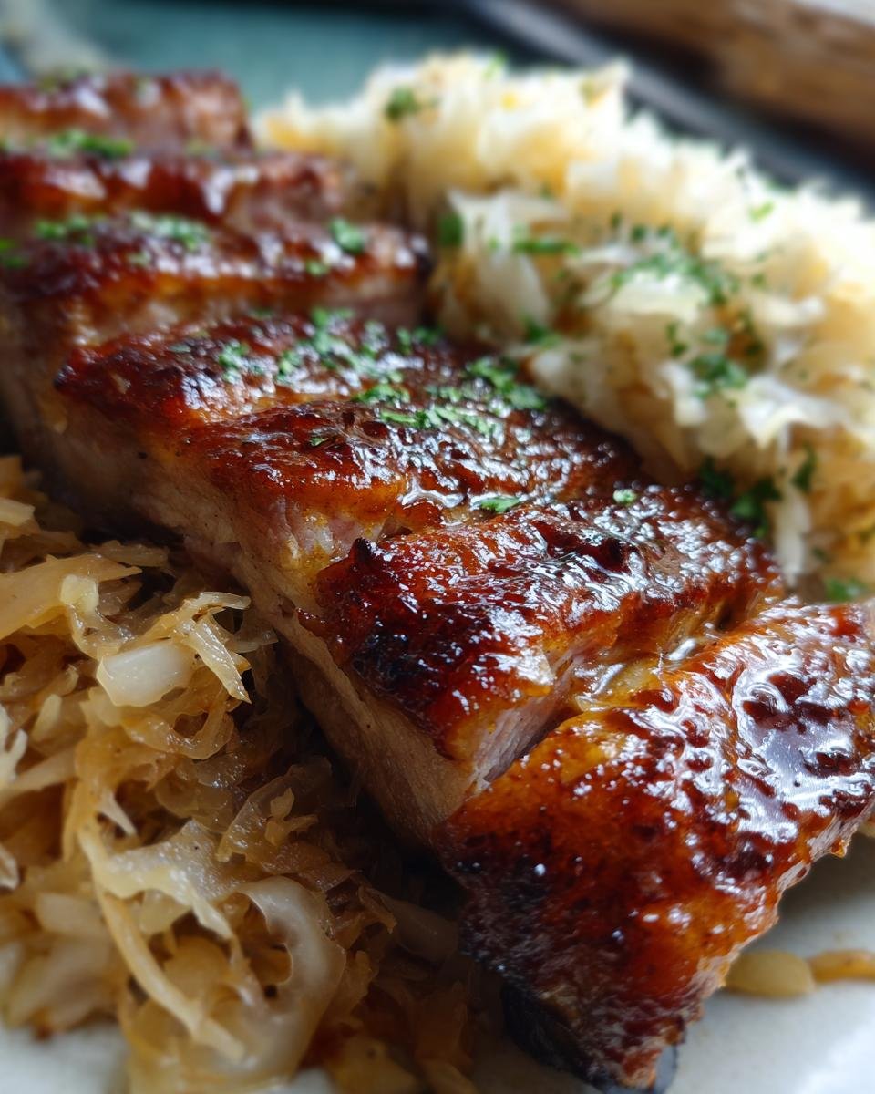 Polish Ribs with Sauerkraut - detail 1