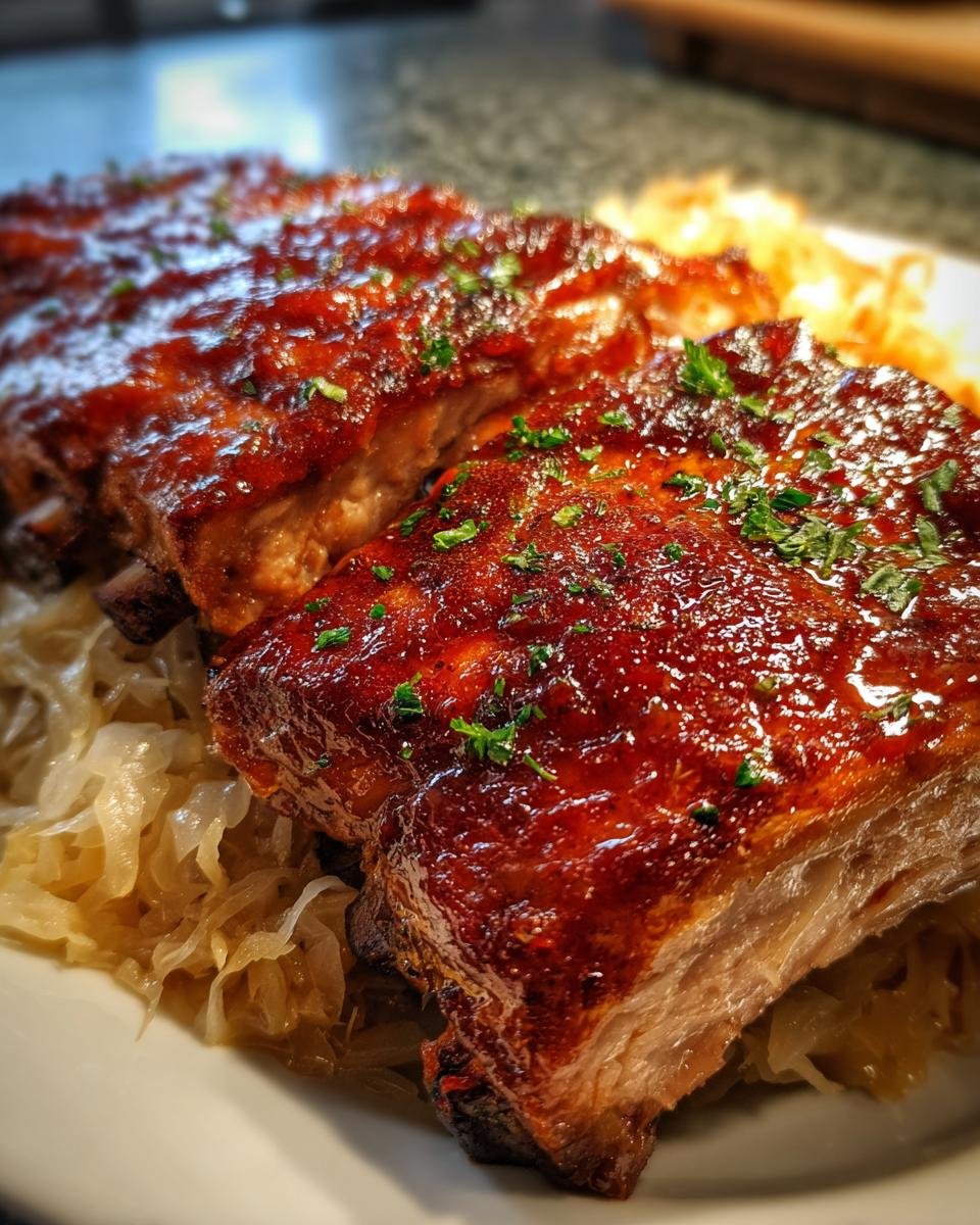 Polish Ribs with Sauerkraut - detail 2