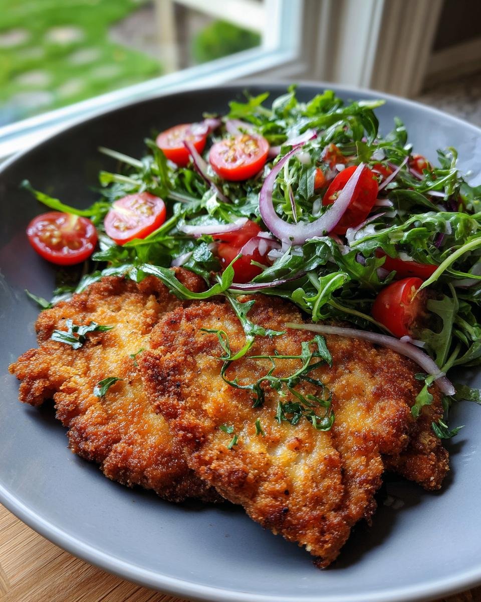 Pork Milanese with Arugula Salad - detail 1