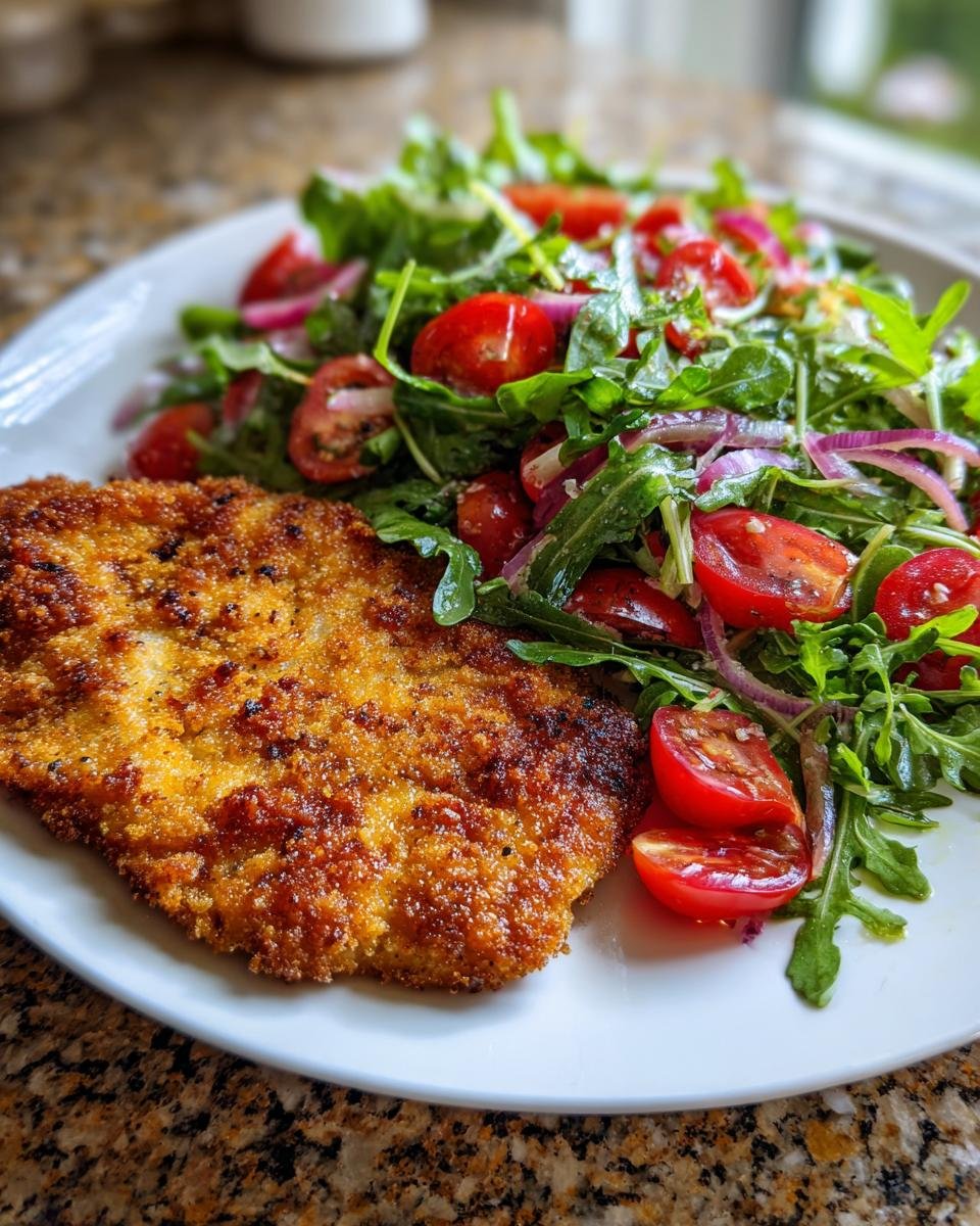 Pork Milanese with Arugula Salad - detail 2