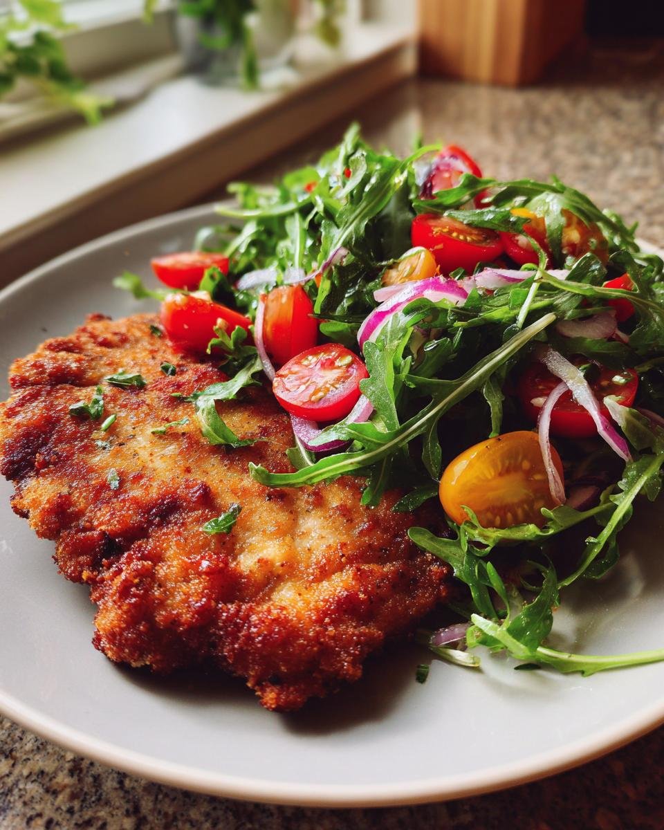 Pork Milanese with Arugula Salad - detail 3