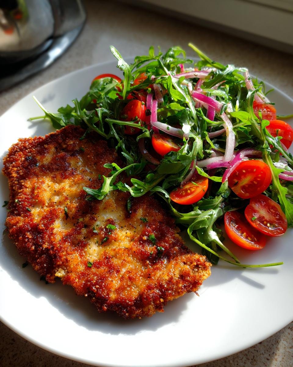 Pork Milanese with Arugula Salad - detail 4