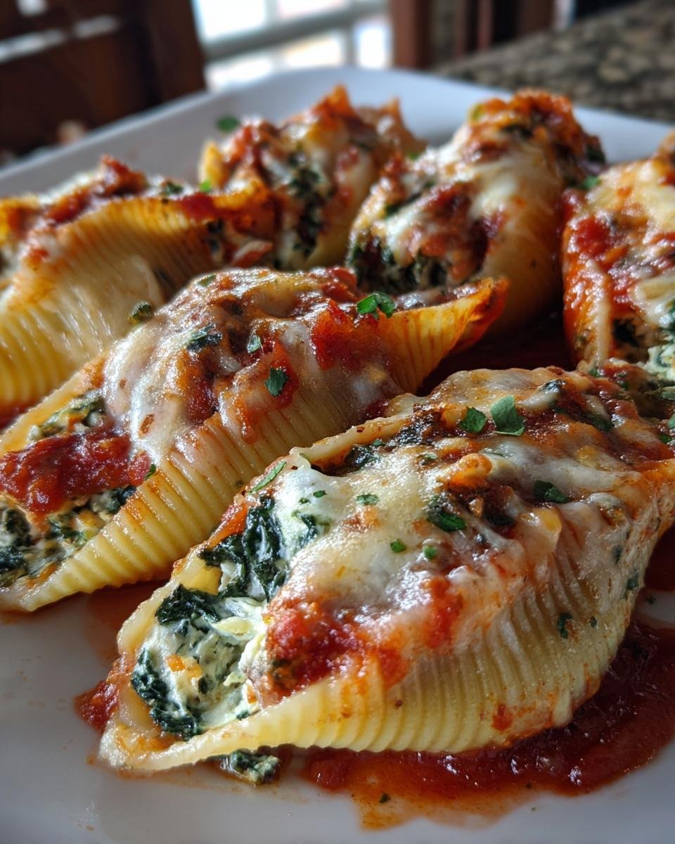 Ricotta and Spinach Stuffed Pasta Shells - detail 2