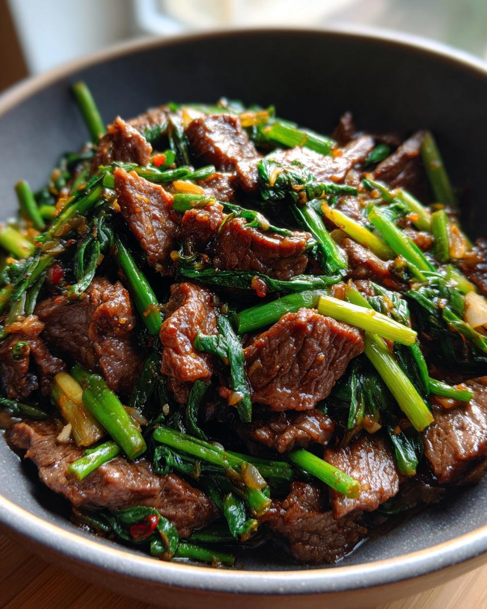 Scallion Beef Stir-Fry - detail 2