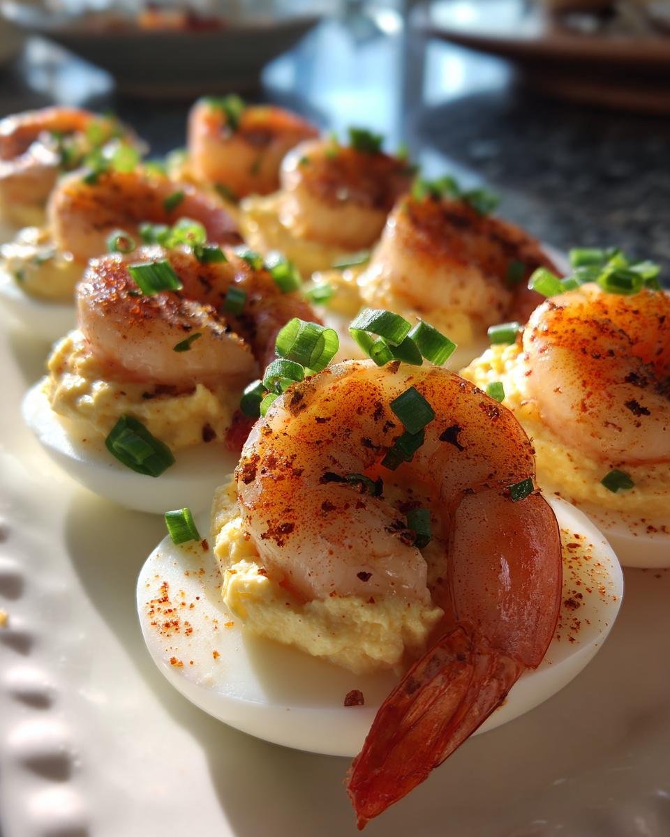 Seafood Boil Butter Shrimp Deviled Eggs - detail 1