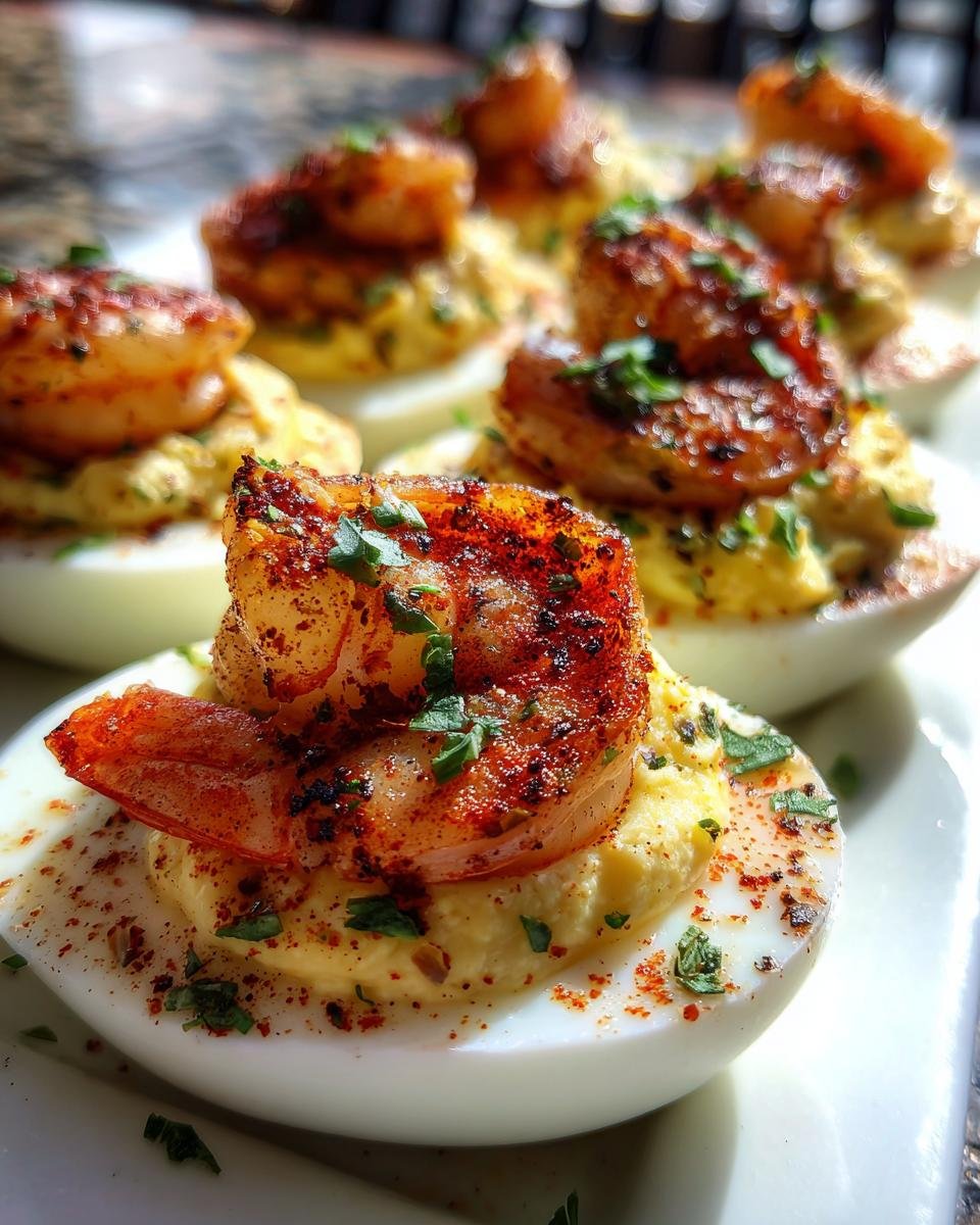 Seafood Boil Butter Shrimp Deviled Eggs - detail 4