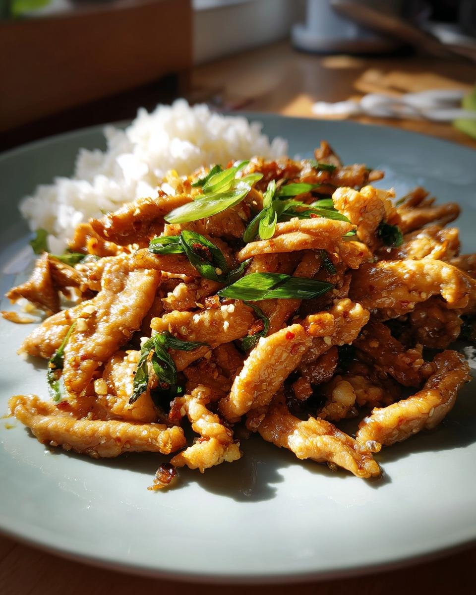 Stir-Fried Cauliflower with Shredded Pork - detail 1