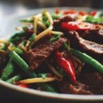 Stir-fried Beef with Bean Sprouts