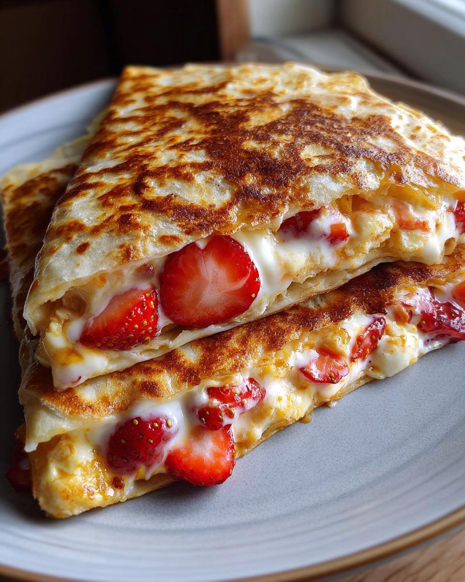 Strawberry Cheesecake Quesadillas - detail 3