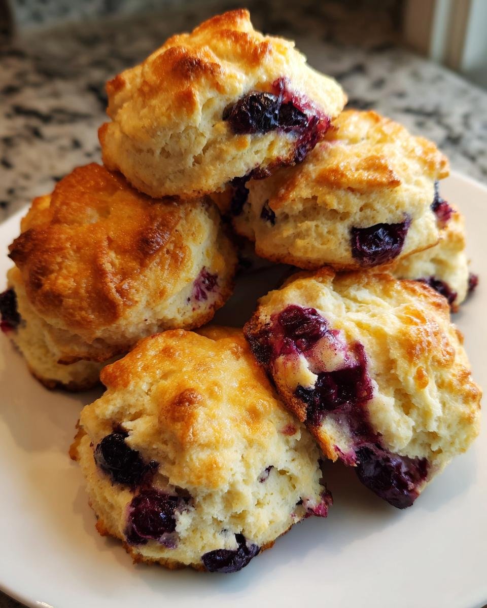 Sweet Blueberry Biscuits - detail 1