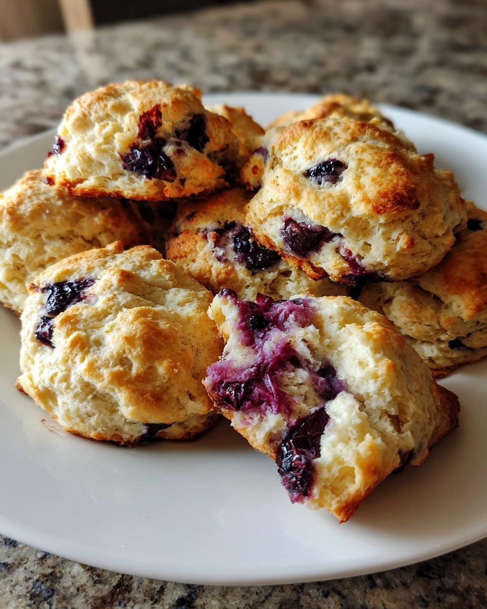 Sweet Blueberry Biscuits - detail 2