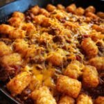 Tater Tot Sloppy Joe Skillet