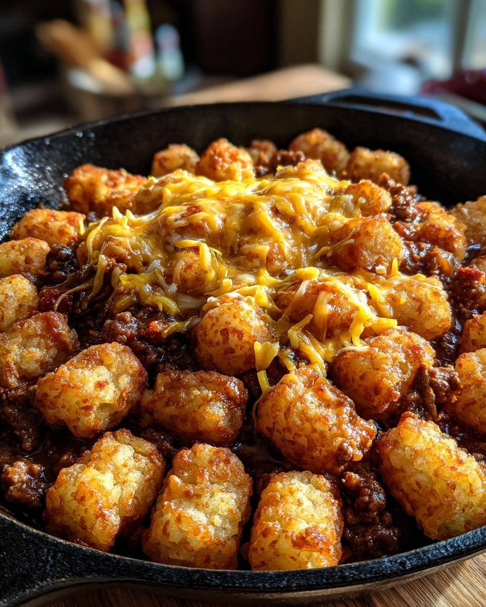 Tater Tot Sloppy Joe Skillet - detail 2