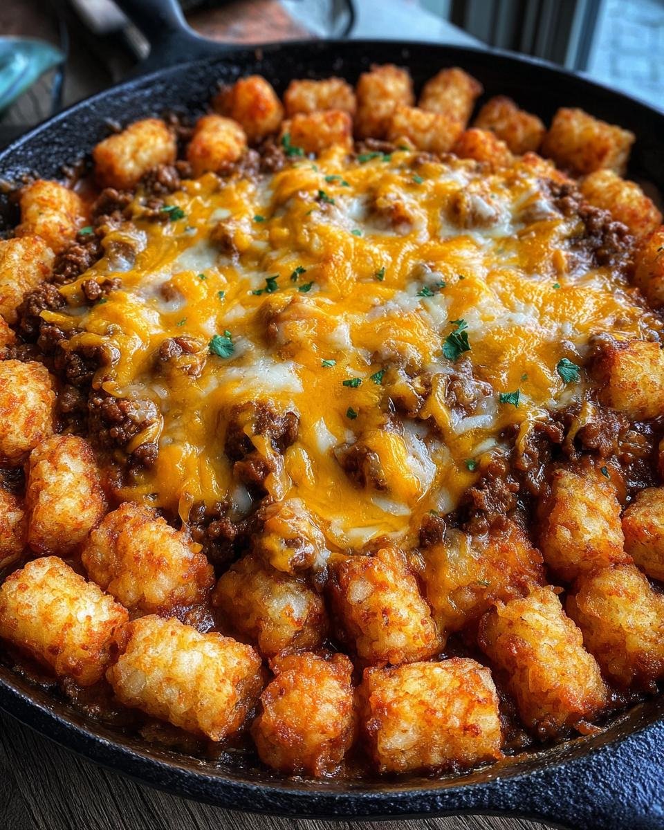 Tater Tot Sloppy Joe Skillet - detail 3