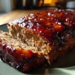 Whiskey-Maple Glazed Bacon Meatloaf