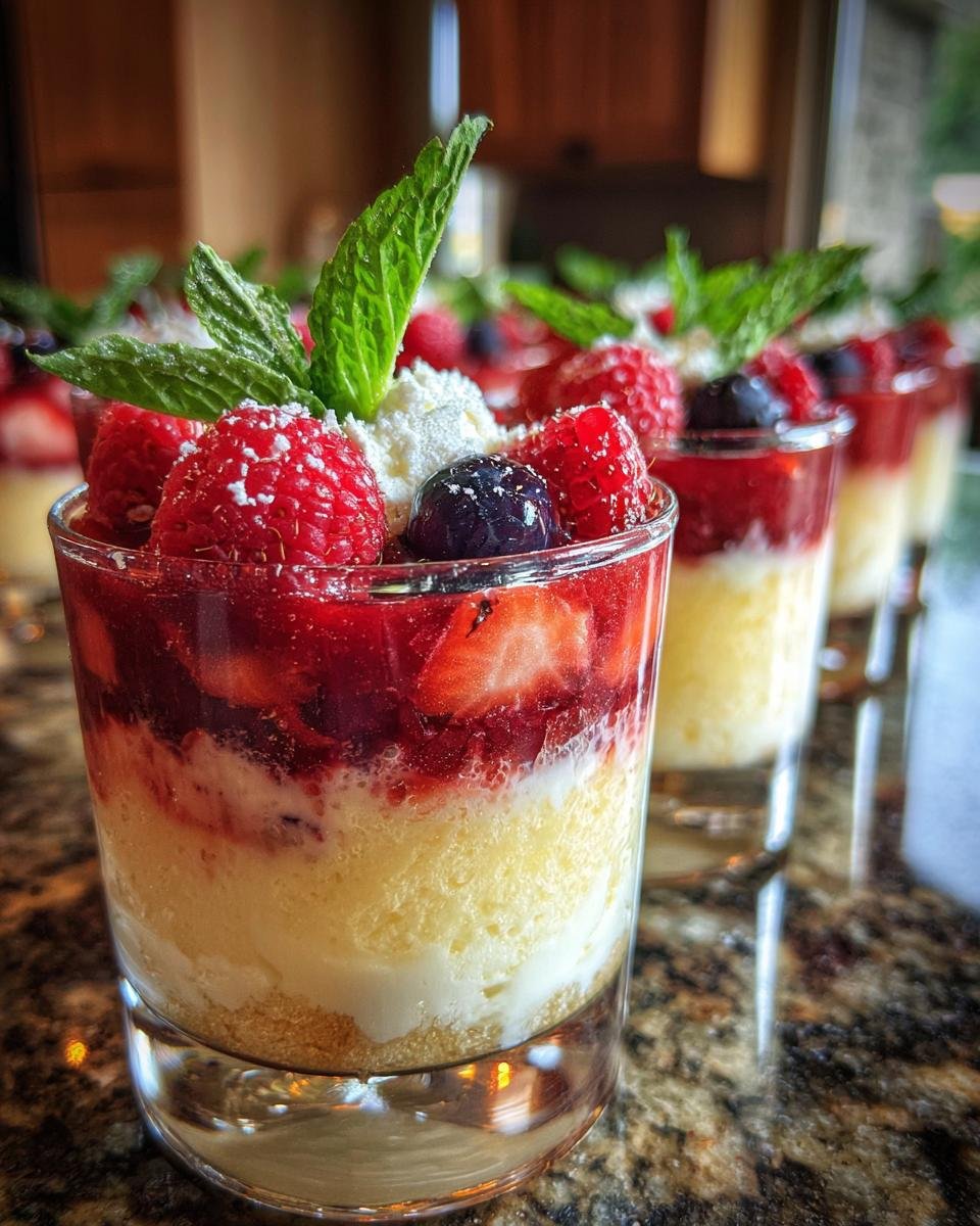4 Gelatin Desserts in Cups - detail 1