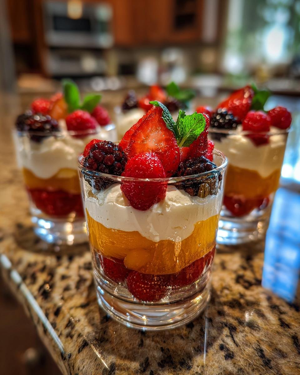 4 Gelatin Desserts in Cups - detail 2