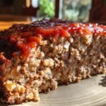Amish Meatloaf with Oats and Tomato Juice