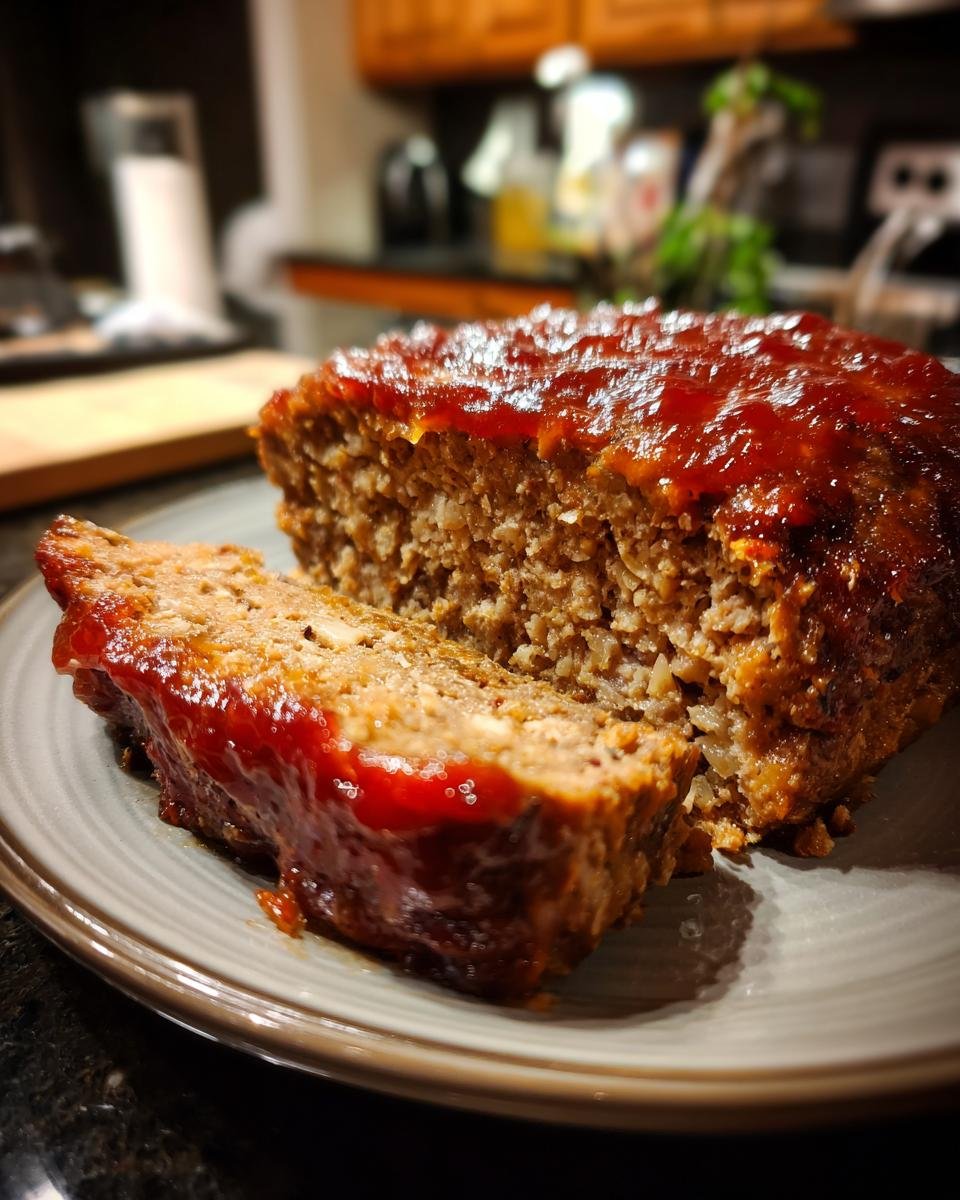 Amish Meatloaf with Oats and Tomato Juice - detail 2