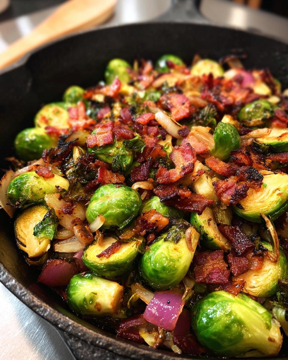 Bacon Brussels Sprouts Skillet - detail 3