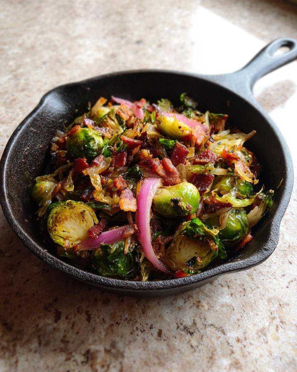 Bacon Brussels Sprouts Skillet - detail 4
