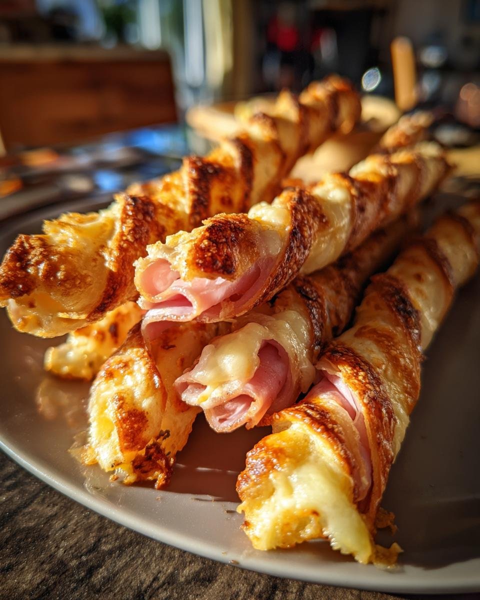 Baked Ham & Cheese Sticks - detail 1
