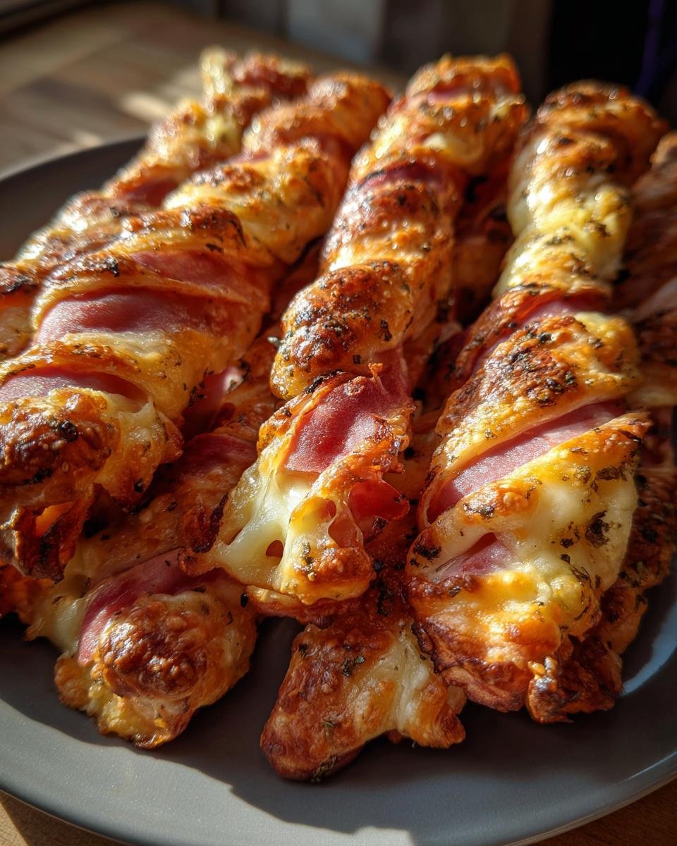 Baked Ham & Cheese Sticks - detail 2