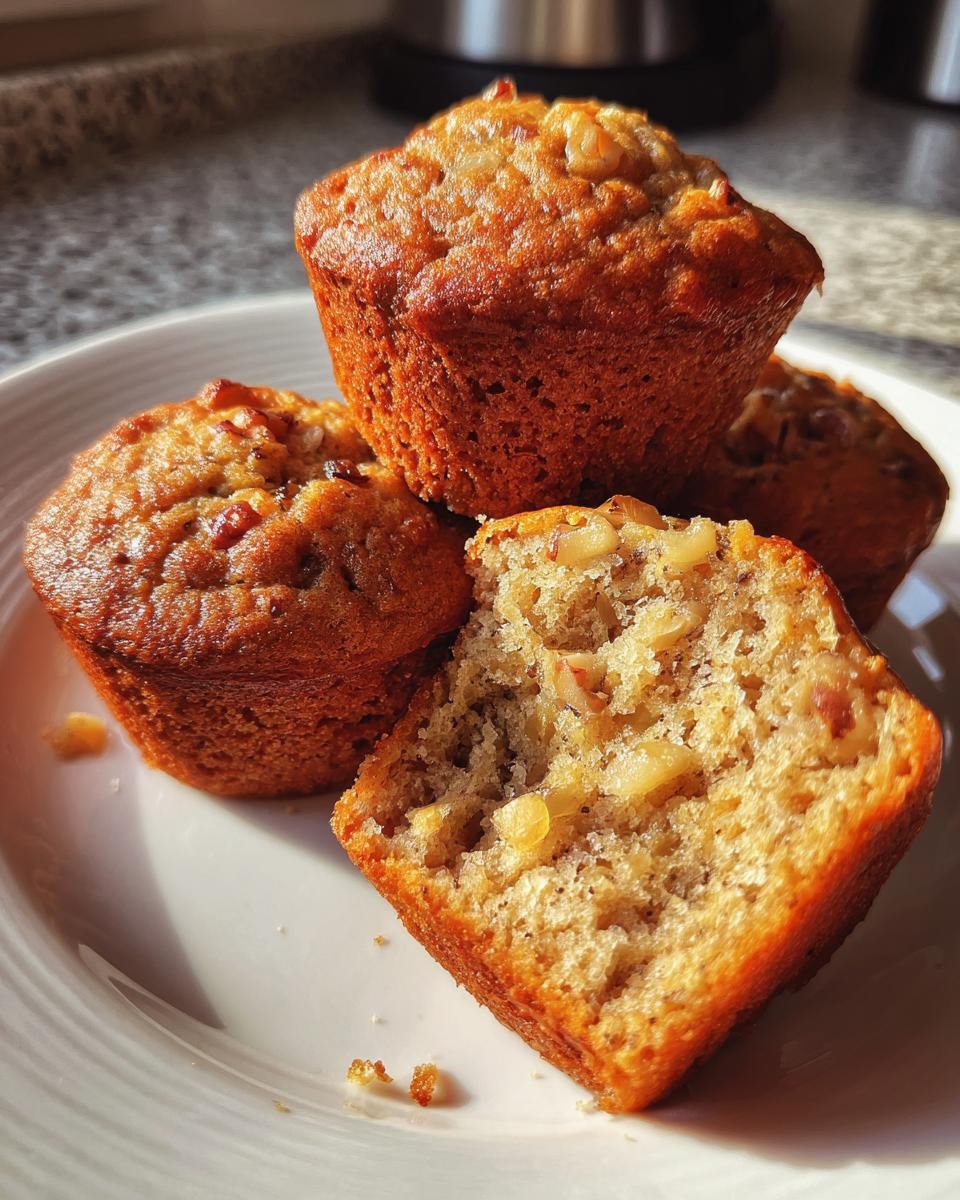 Banana Nut Muffins - detail 2