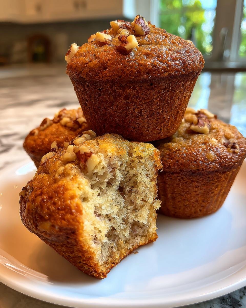 Banana Nut Muffins - detail 3