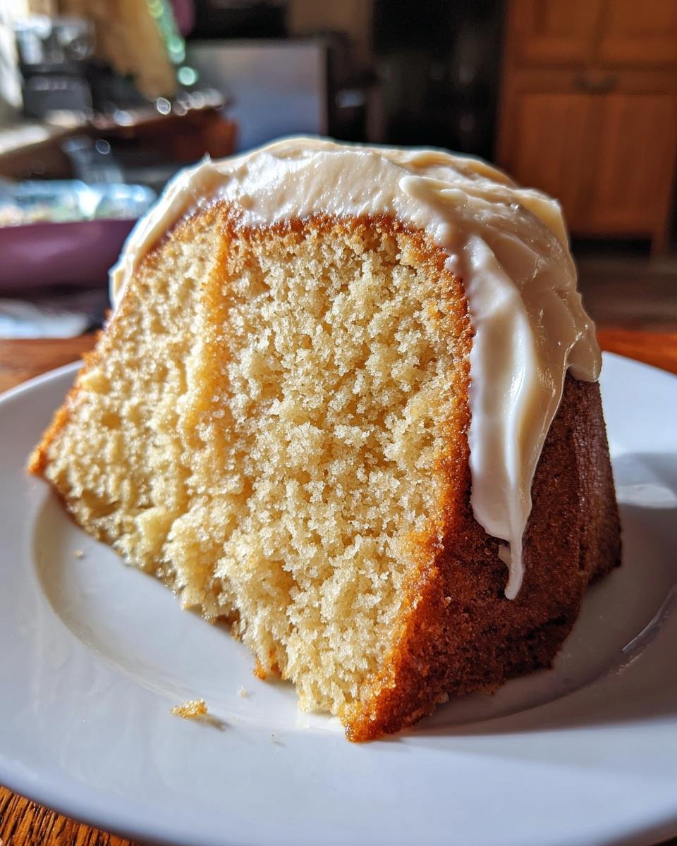 Buttermilk Pound Cake with Buttercream Frosting - detail 3