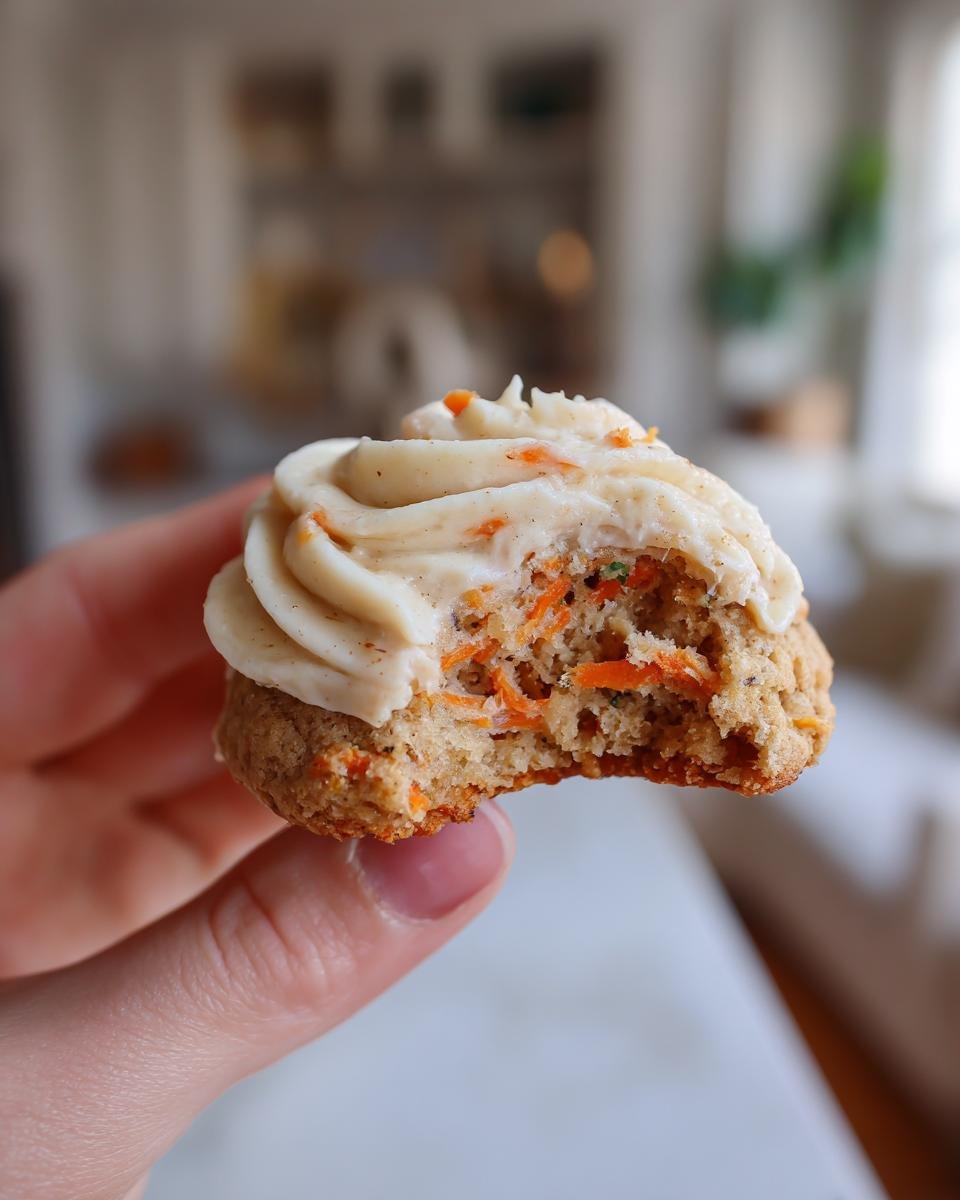 Carrot Cake Cookies with Brown Butter Cream Cheese Frosting - detail 1