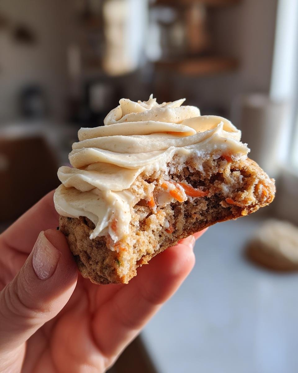 Carrot Cake Cookies with Brown Butter Cream Cheese Frosting - detail 3