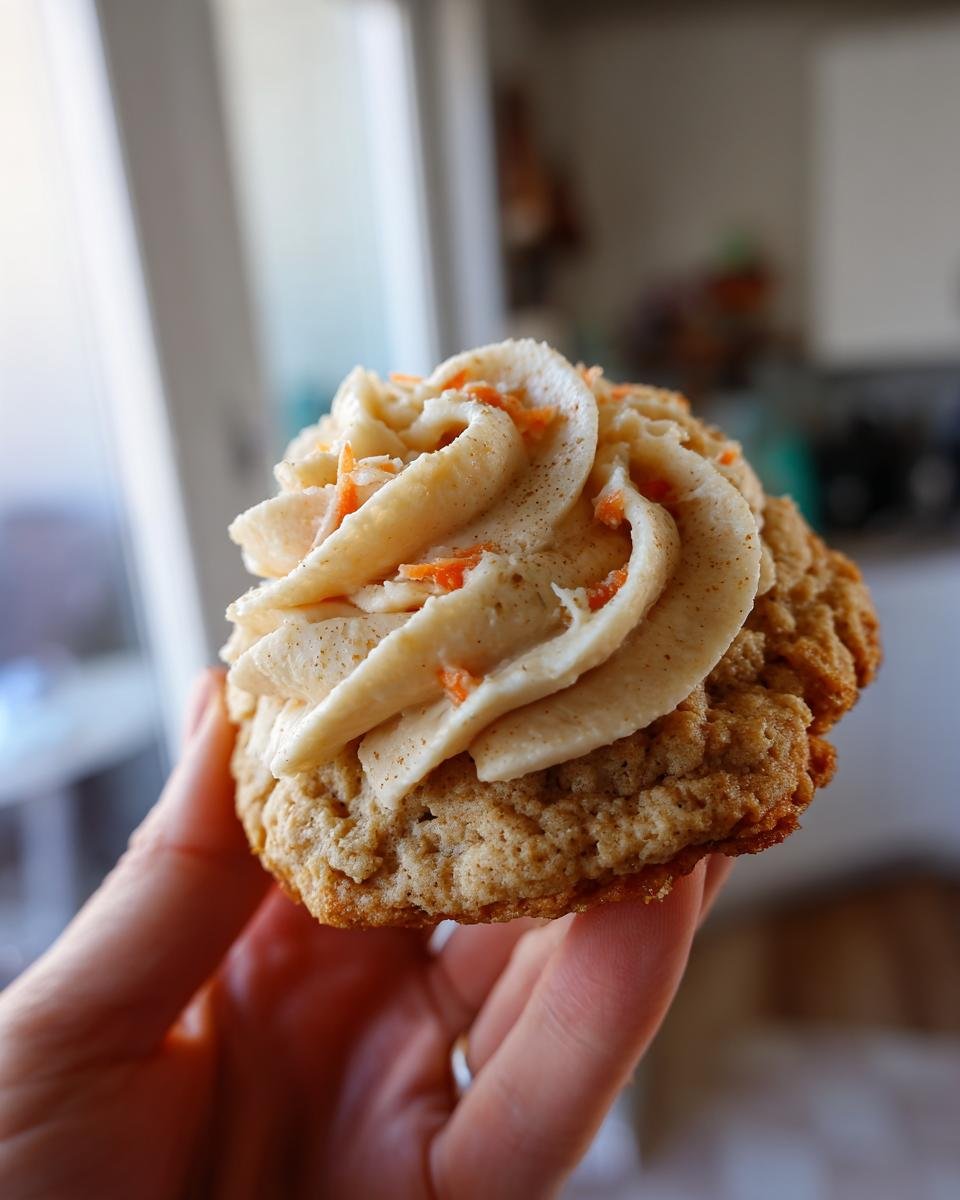 Carrot Cake Cookies with Brown Butter Cream Cheese Frosting - detail 4