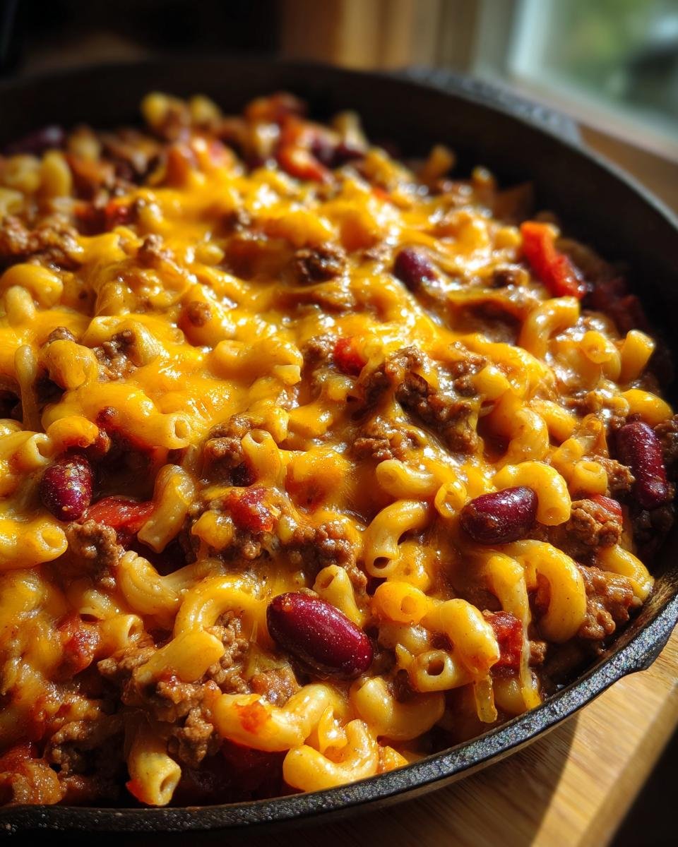 Cheesy Chili Mac Skillet - detail 1
