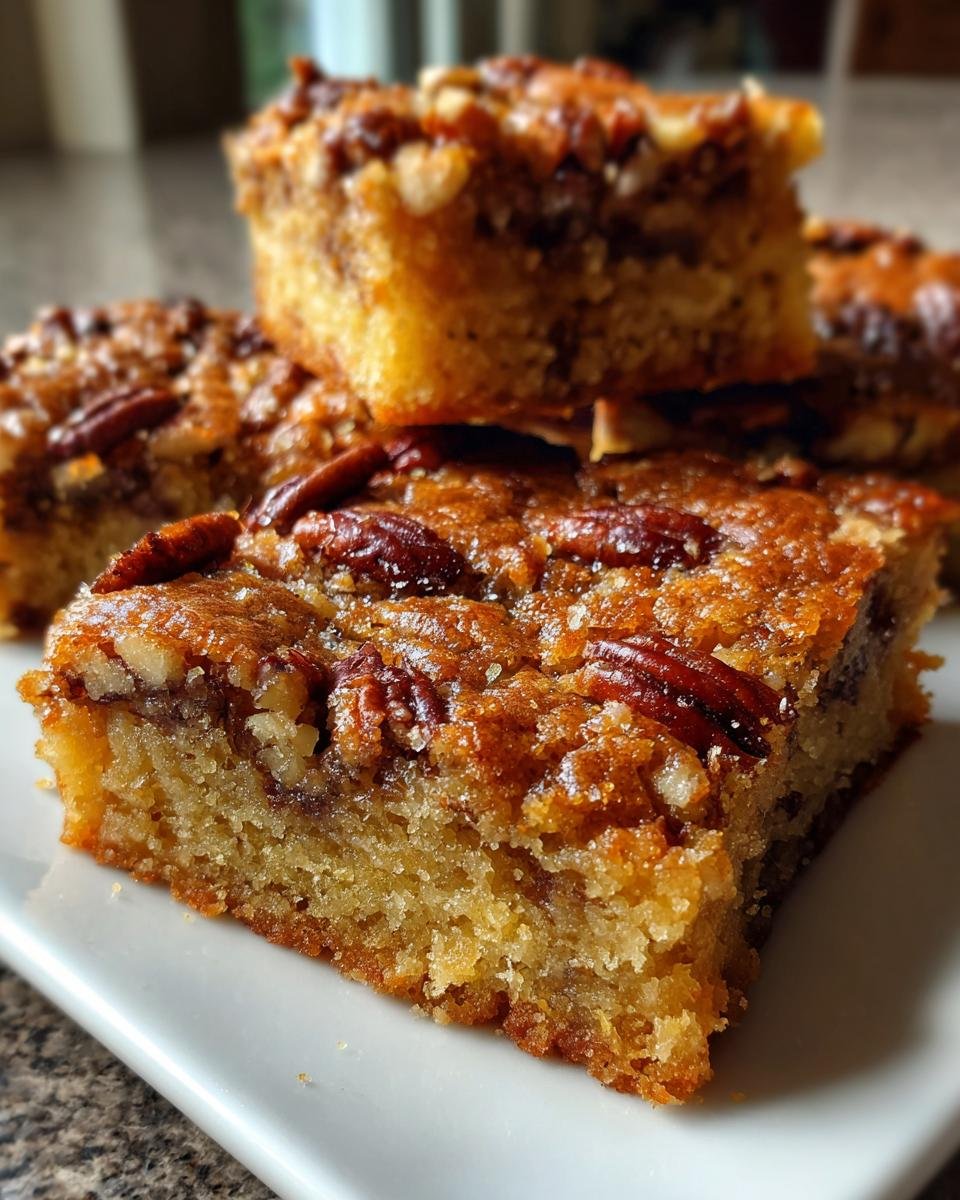 Chewy Keto Pecan Blondies - detail 2
