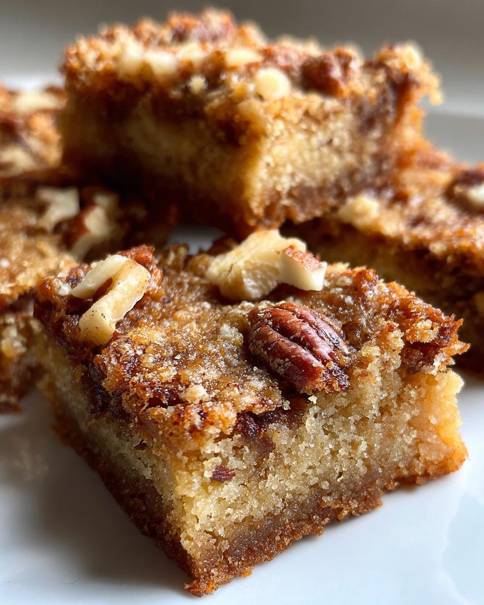 Chewy Keto Pecan Blondies - detail 3