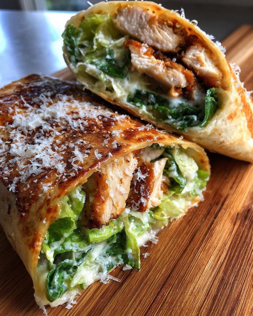 Chicken Caesar Salad Wraps - detail 2