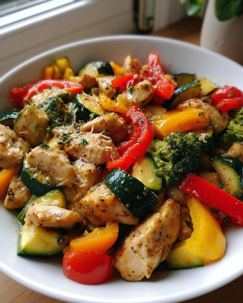 Chicken Primavera with Vegetables and Parmesan - detail 1