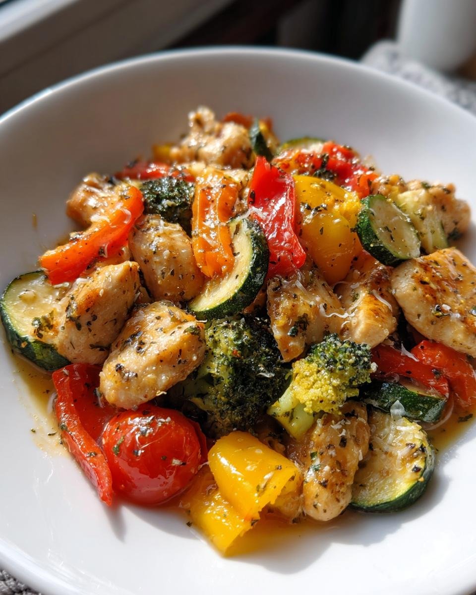 Chicken Primavera with Vegetables and Parmesan - detail 2
