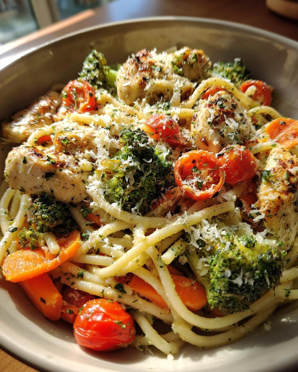 Chicken Primavera with Vegetables and Parmesan - detail 2