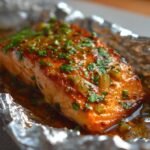 Cilantro Lime Honey Garlic Salmon in Foil