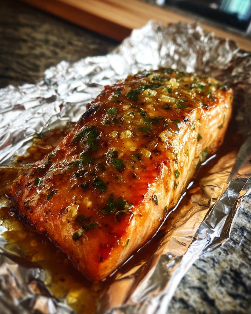 Cilantro Lime Honey Garlic Salmon in Foil - detail 4